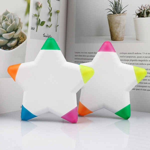 5 color star shaped Highlighter 3