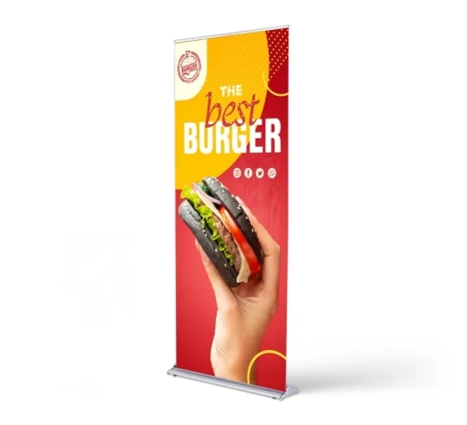 Silverstep 36'' Retractable Banner Stand Package (36" x 69") 1
