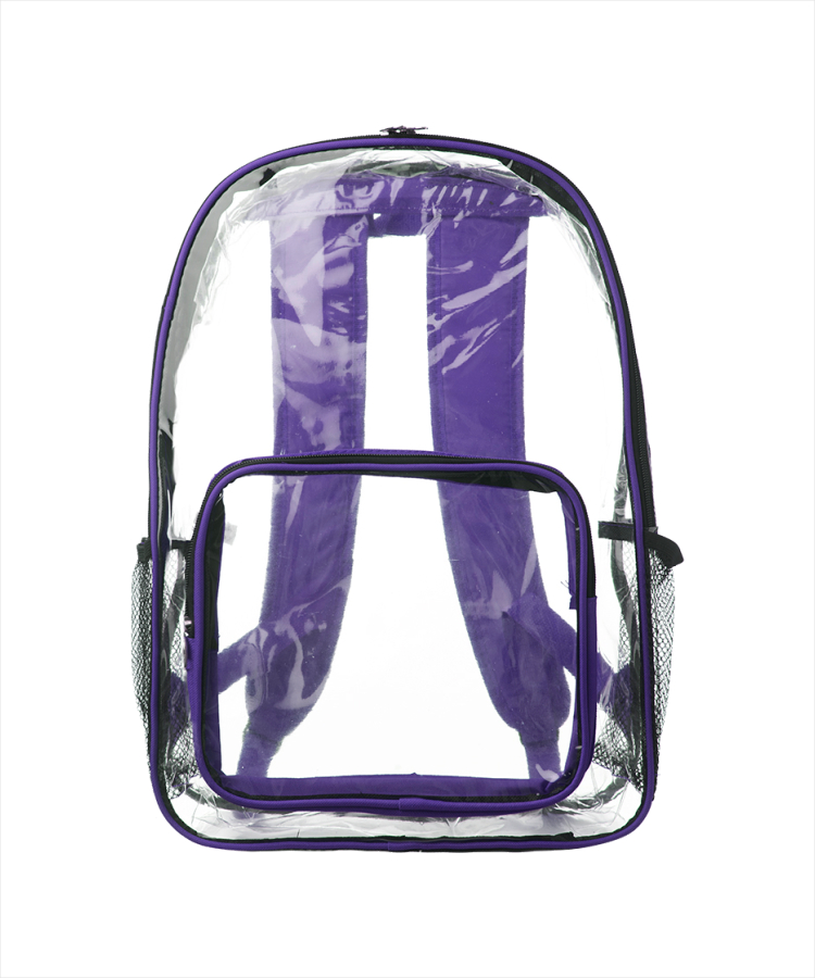 Union Printed - Pocket Clear Plastic Backpacks 10