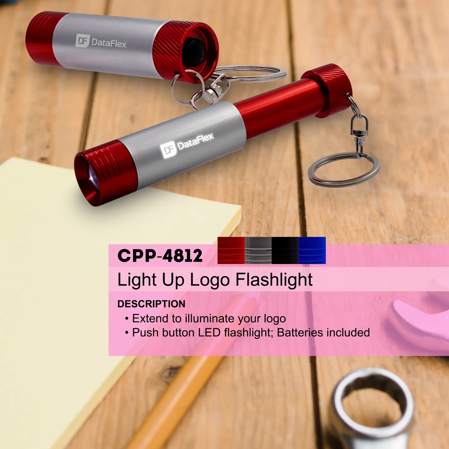 LIGHT UP LOGO FLASHLIGHT 6