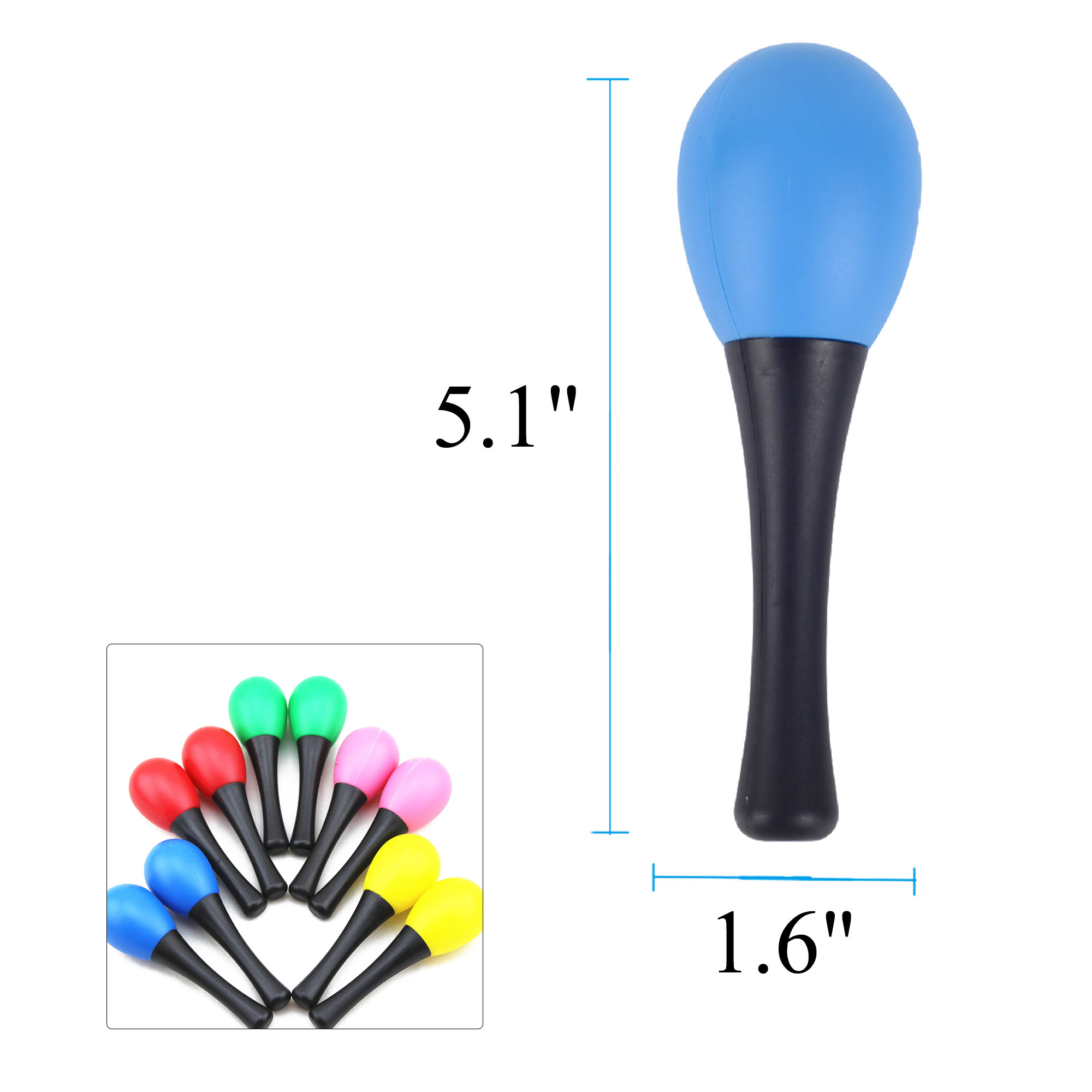 Plastic Handheld Percussion Maracas 4
