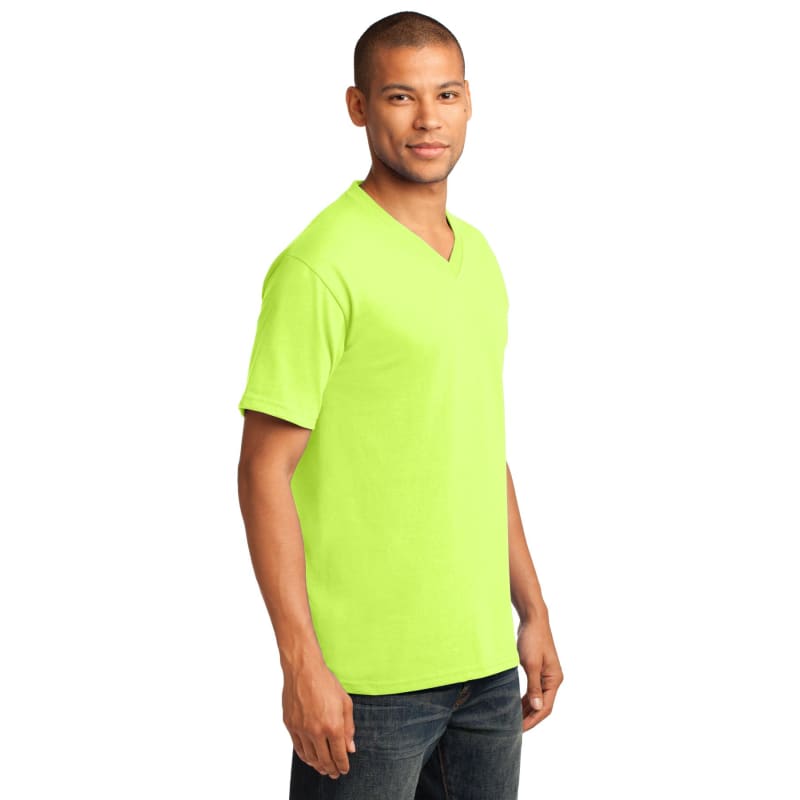 Port & Company Core Cotton V-Neck Tee. 2