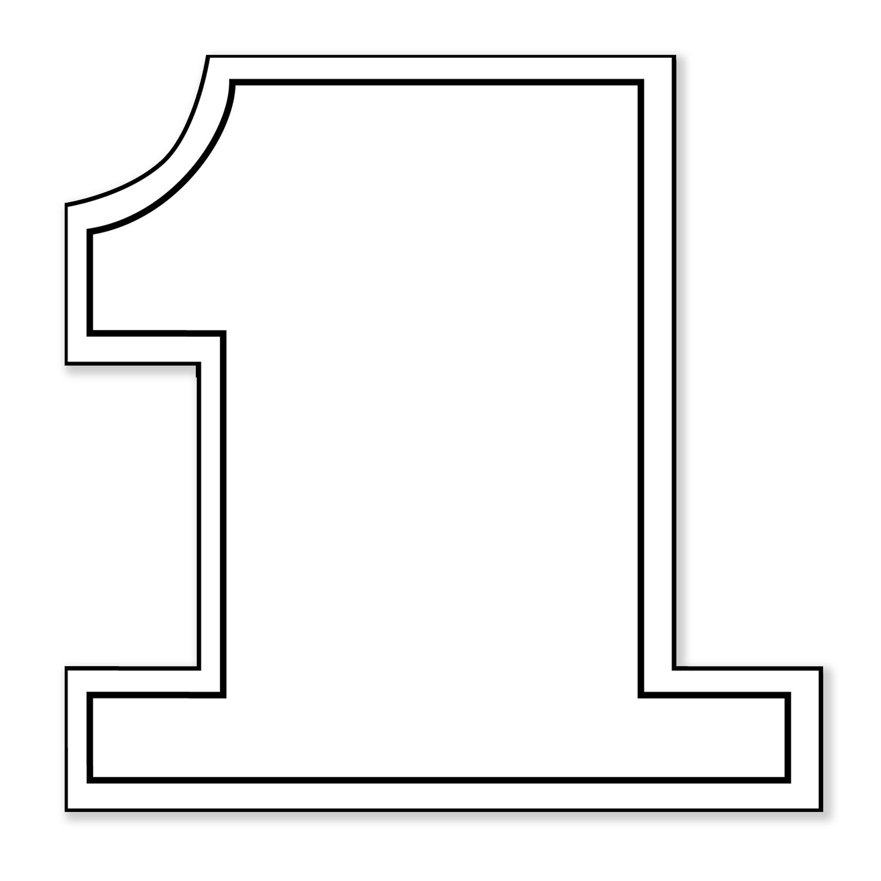 Number One Shaped NoteKeeper™ Magnet 35 Mil 3