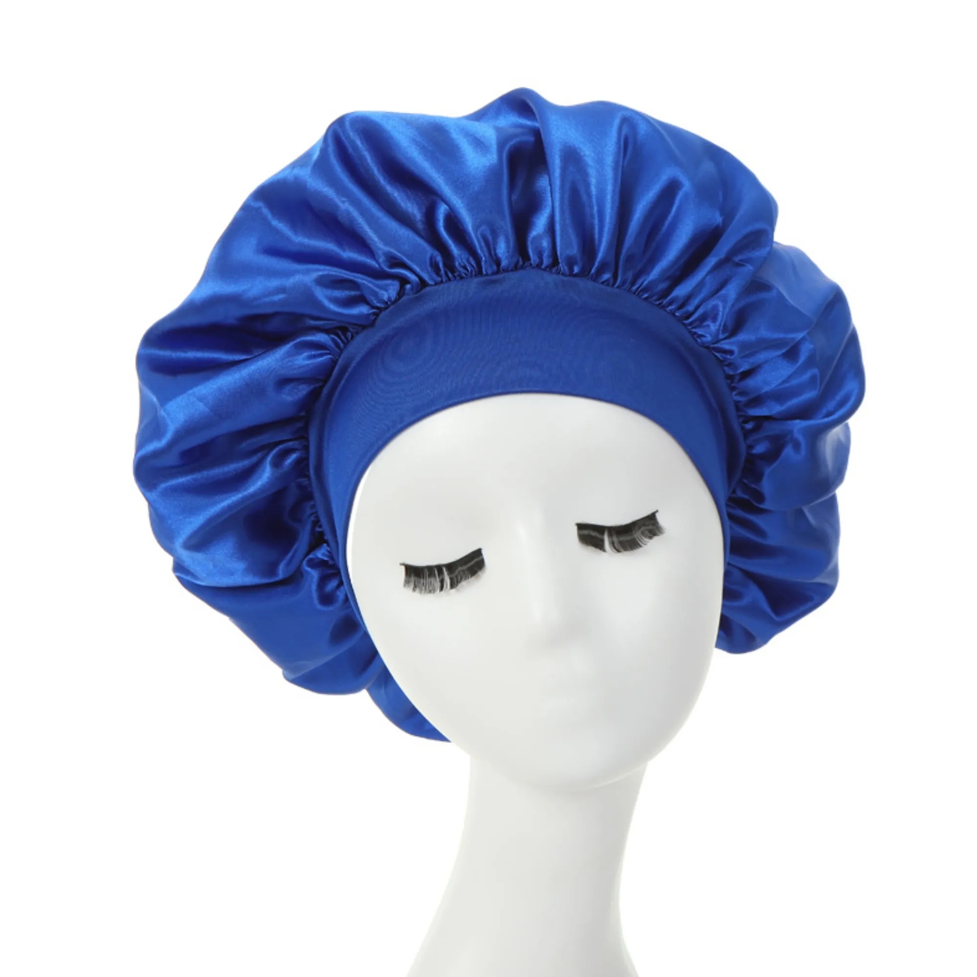 Womens Satin Bonnet Sleep Cap Nightcap for Hair Protection 1
