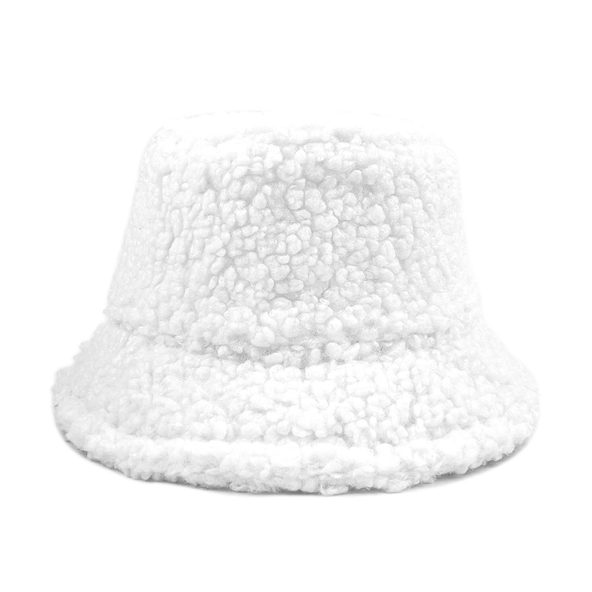 Fuzzy Winter Bucket Hat With Fleece Lining 22.83" Circumference 10