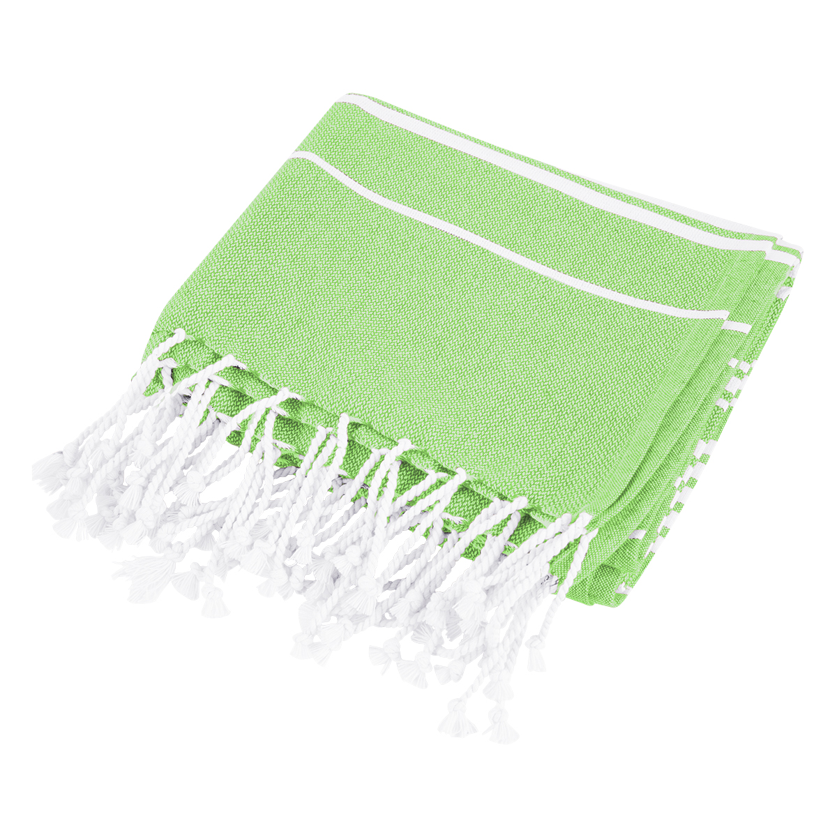 Recycled Beach Blanket With Tassel Fringe 6