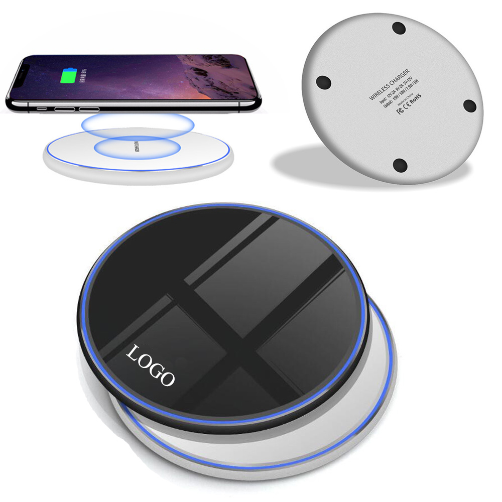 4" Dia Qi 15W Round Wireless Fast Charging Pad 2