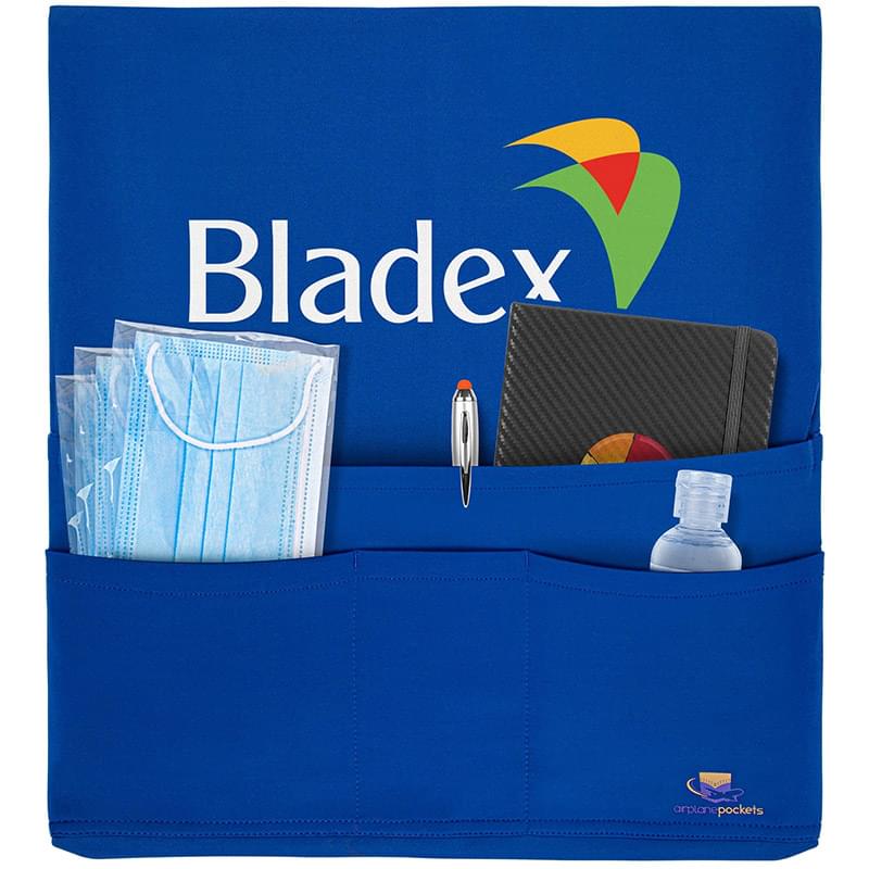 Ionshield™ Airplane Pocket - Stretch Fabric Cover With Pockets For Airplane Tray Tables 1