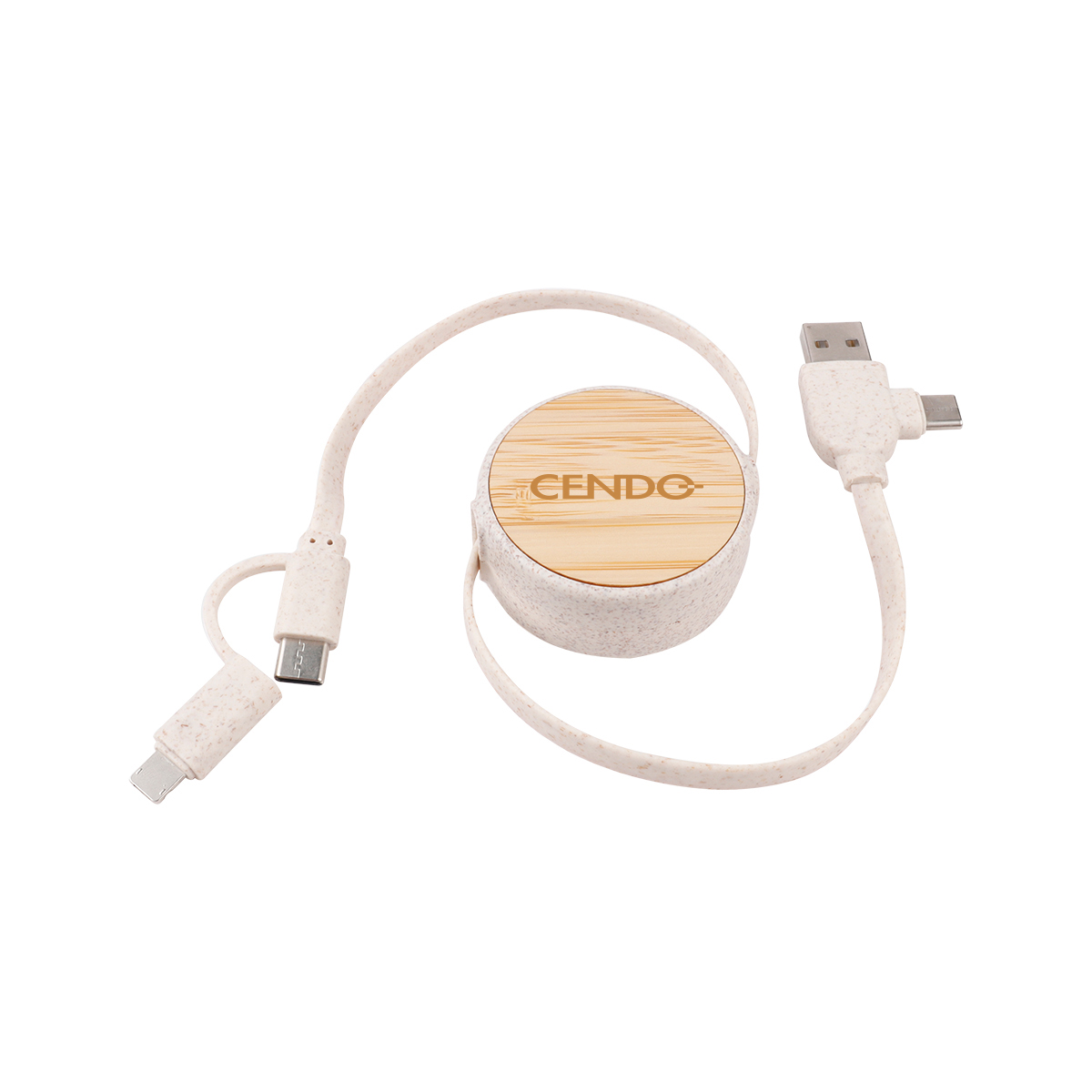 Eco-Friendly Retractable Cable with Type-C/USB 11