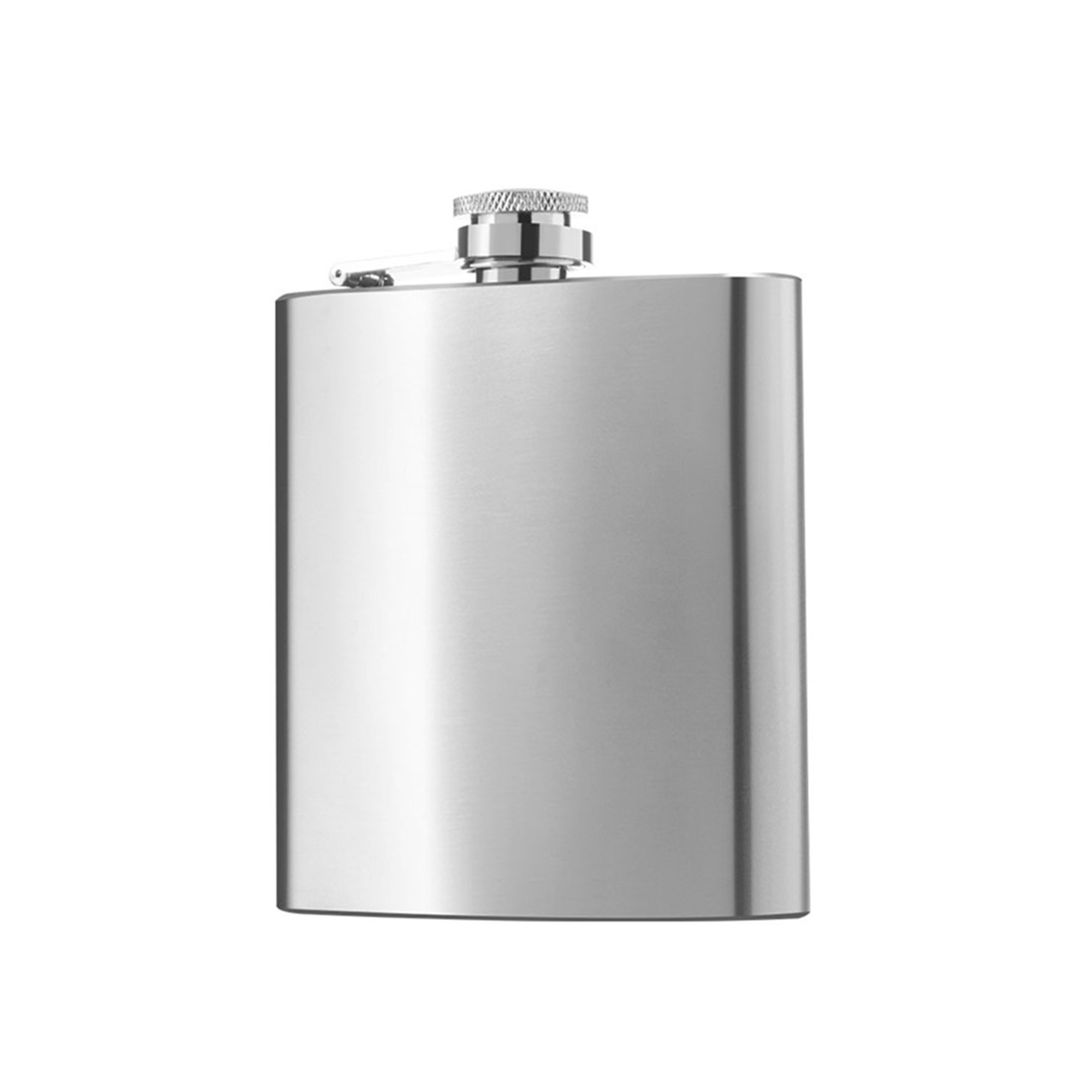 Stainless Steel Pocket Flask With Captive Top 6 Oz 7