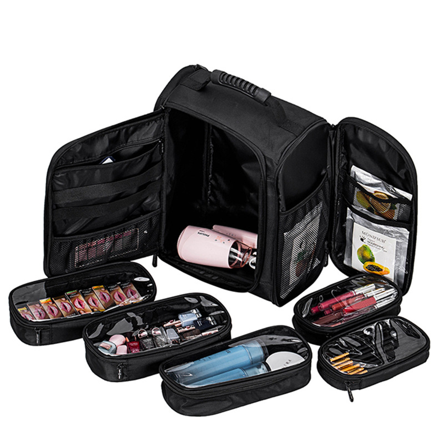 Makeup Backpack W/ Utility Pouch 4