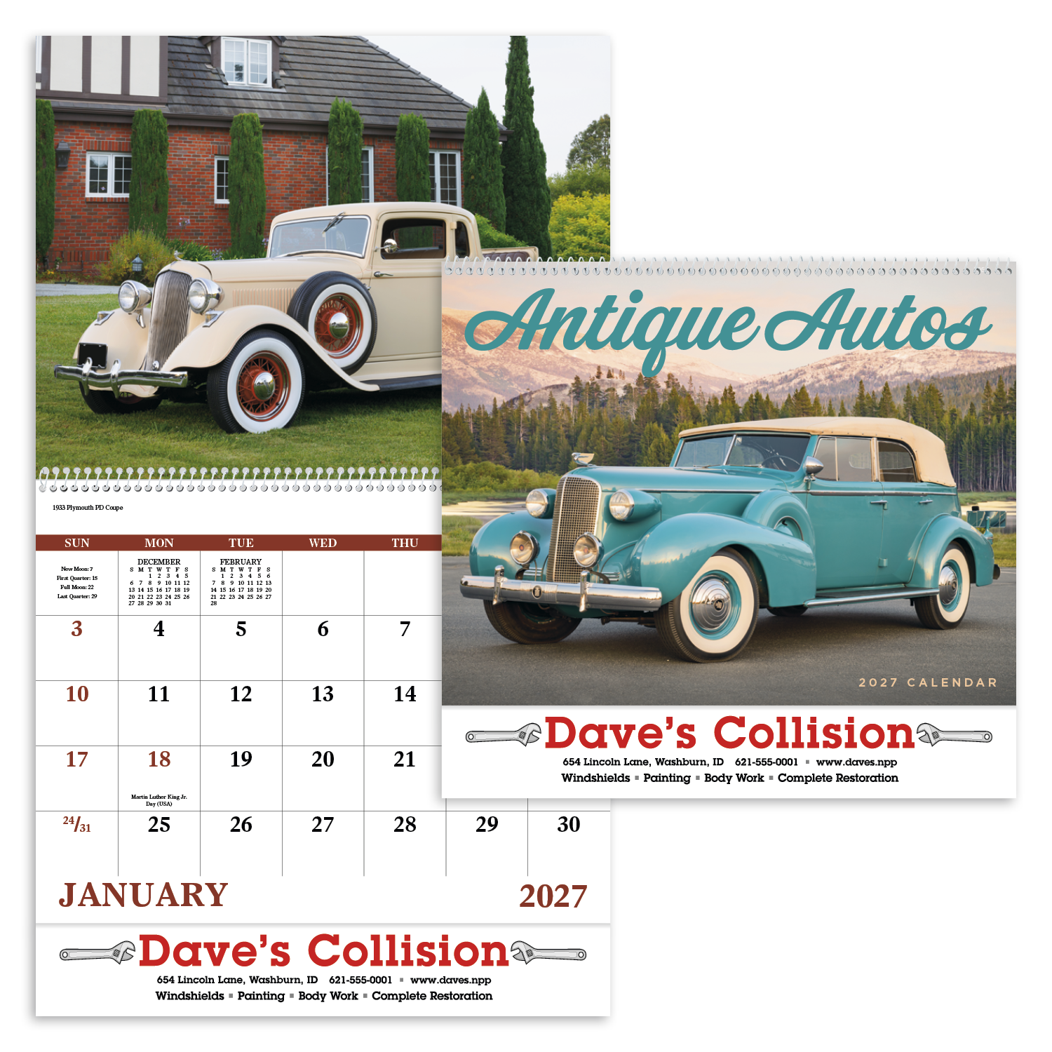 Good Value™ Antique Autos - Spiral Calendar 51