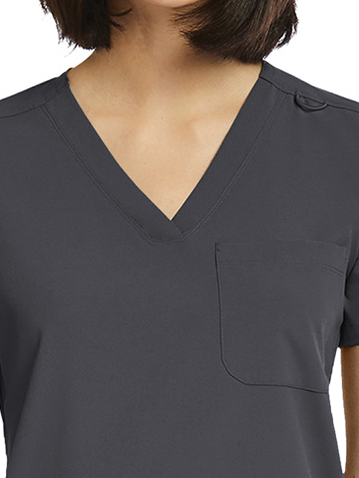 ScrubJoy Originals - Women's Fitted One-Pocket V-Neck Top 40