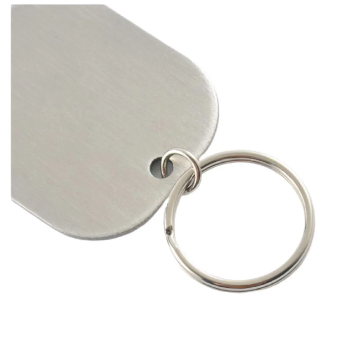 Stainless Steel Flat Bottle Opener Keychain 4