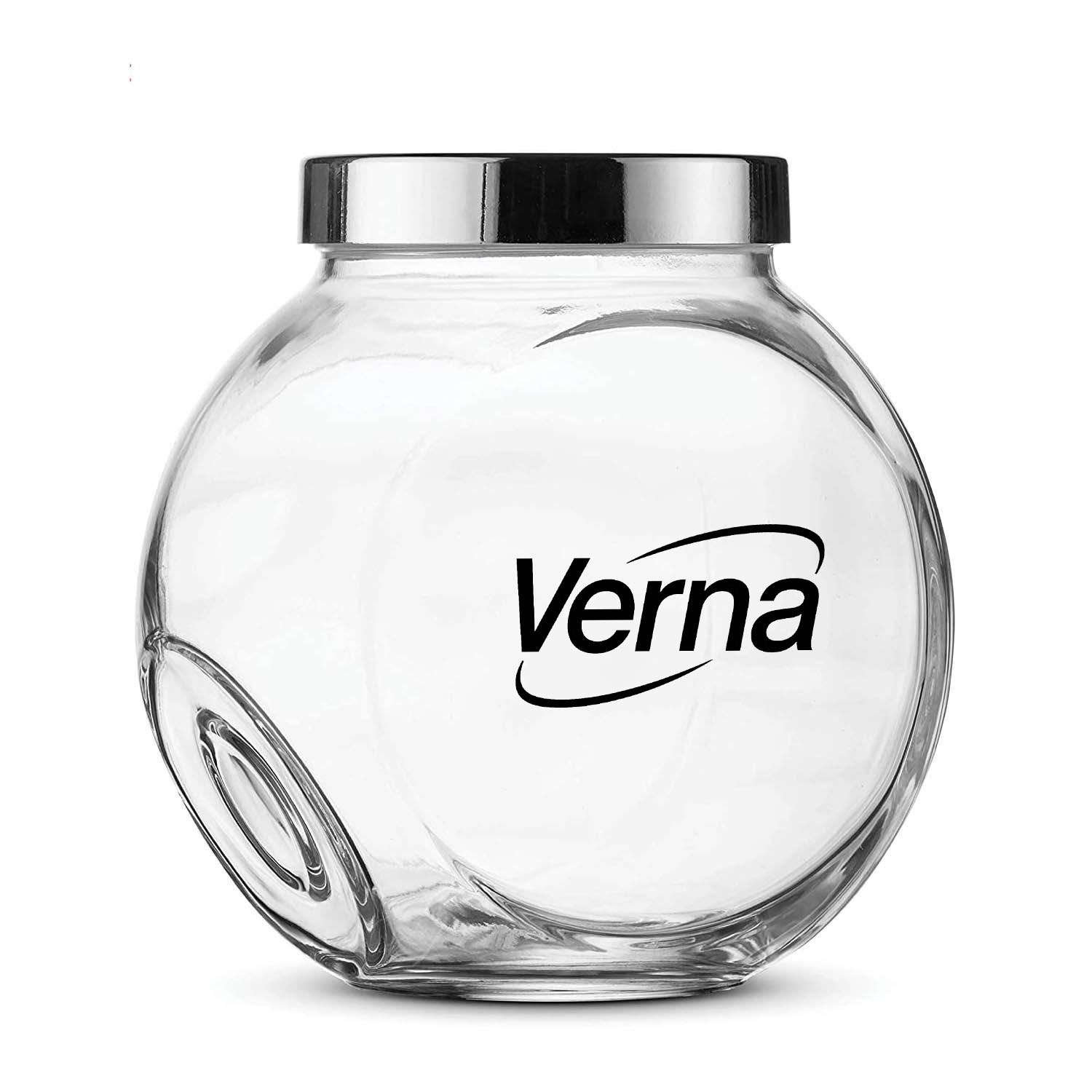 6oz Airtight Glass Food Storage Jar w/ Lid 2