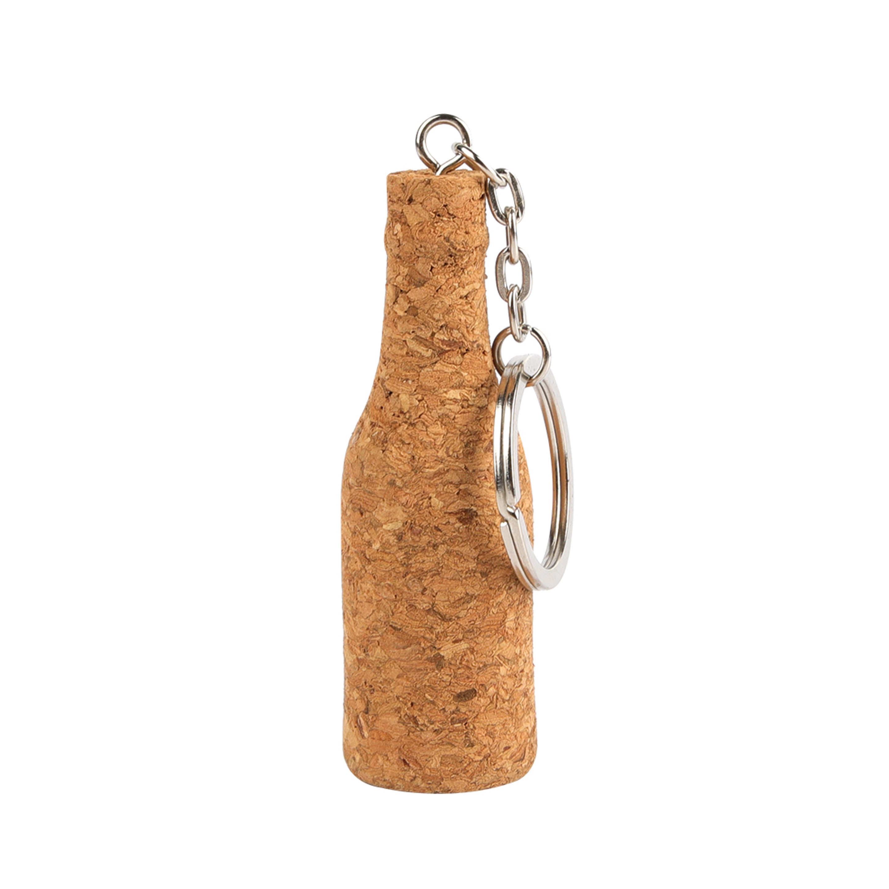 Wine Bottle Shaped Cork Keychain 4