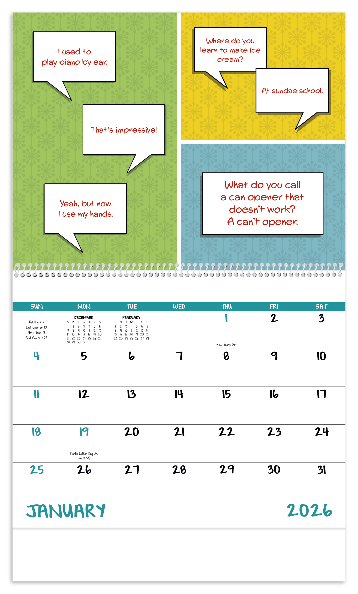 Good Value™ Dad Jokes - Spiral Calendar 12