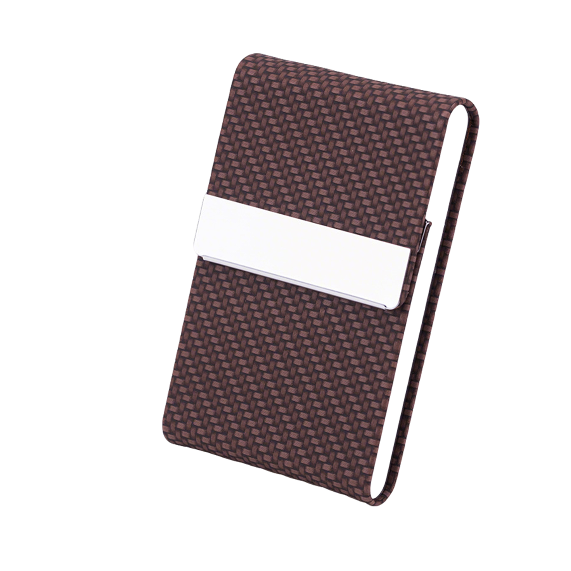 Polyurethane Leather Magnetic Business Card Holder Pocket Size 3
