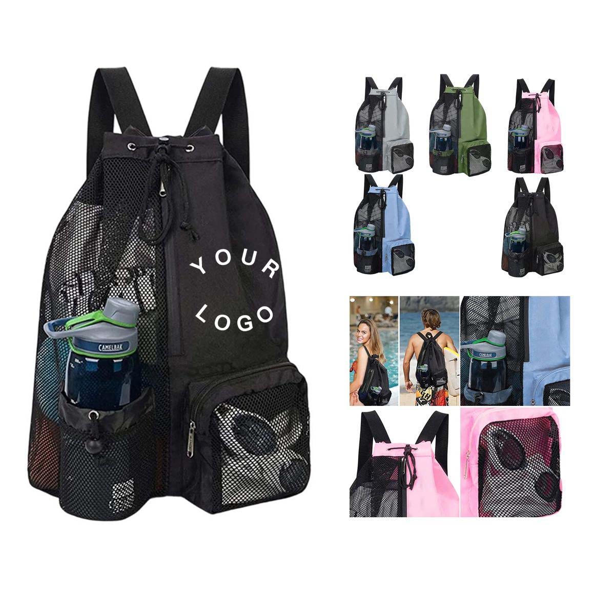 Gym and Travel Drawstring Bag with Durable Straps 7