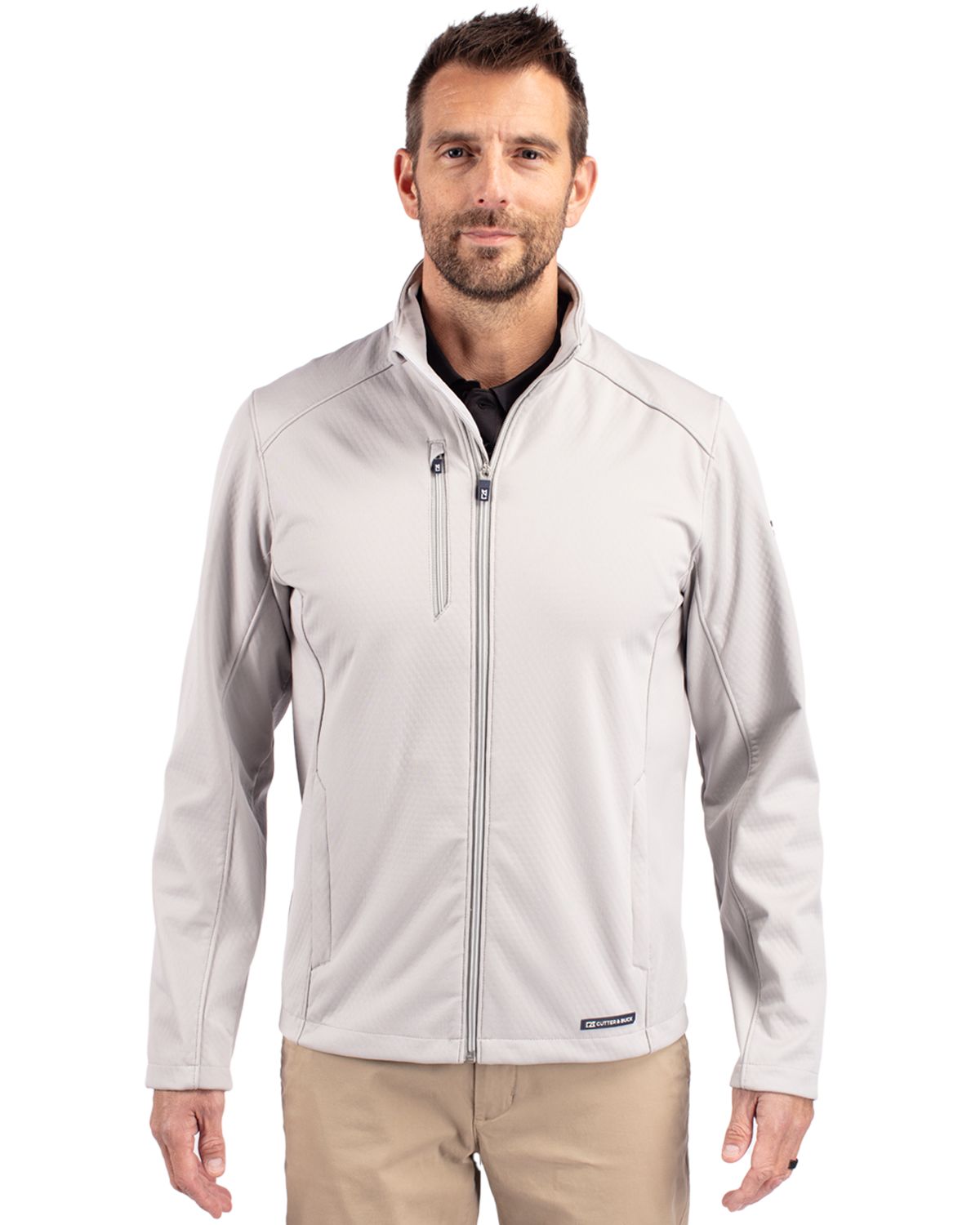 Cutter & Buck Evoke Recycled Honeycomb Fleece Mens Full Zip Jacket 14