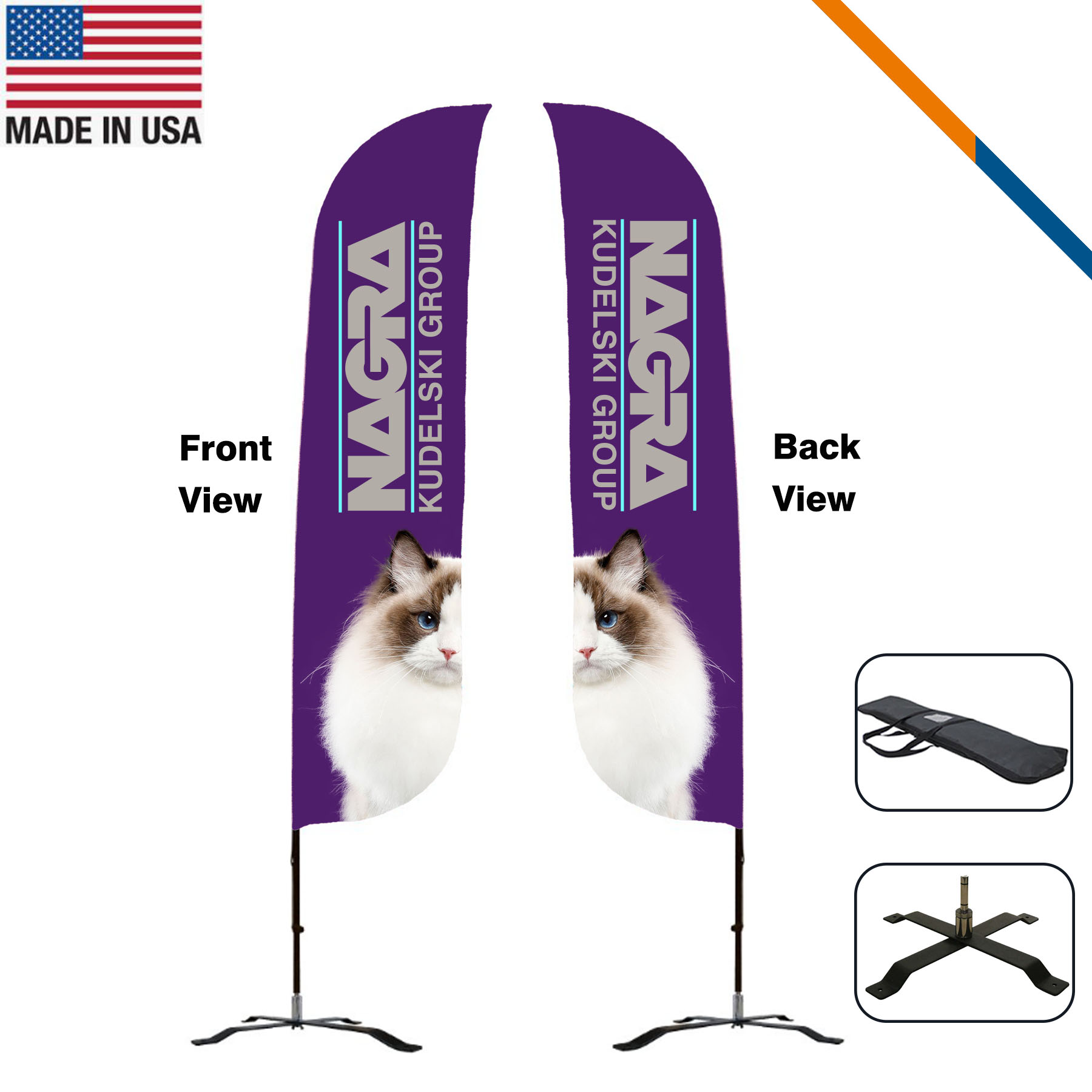 13' Chalice Double-Sided Feather Flag 2
