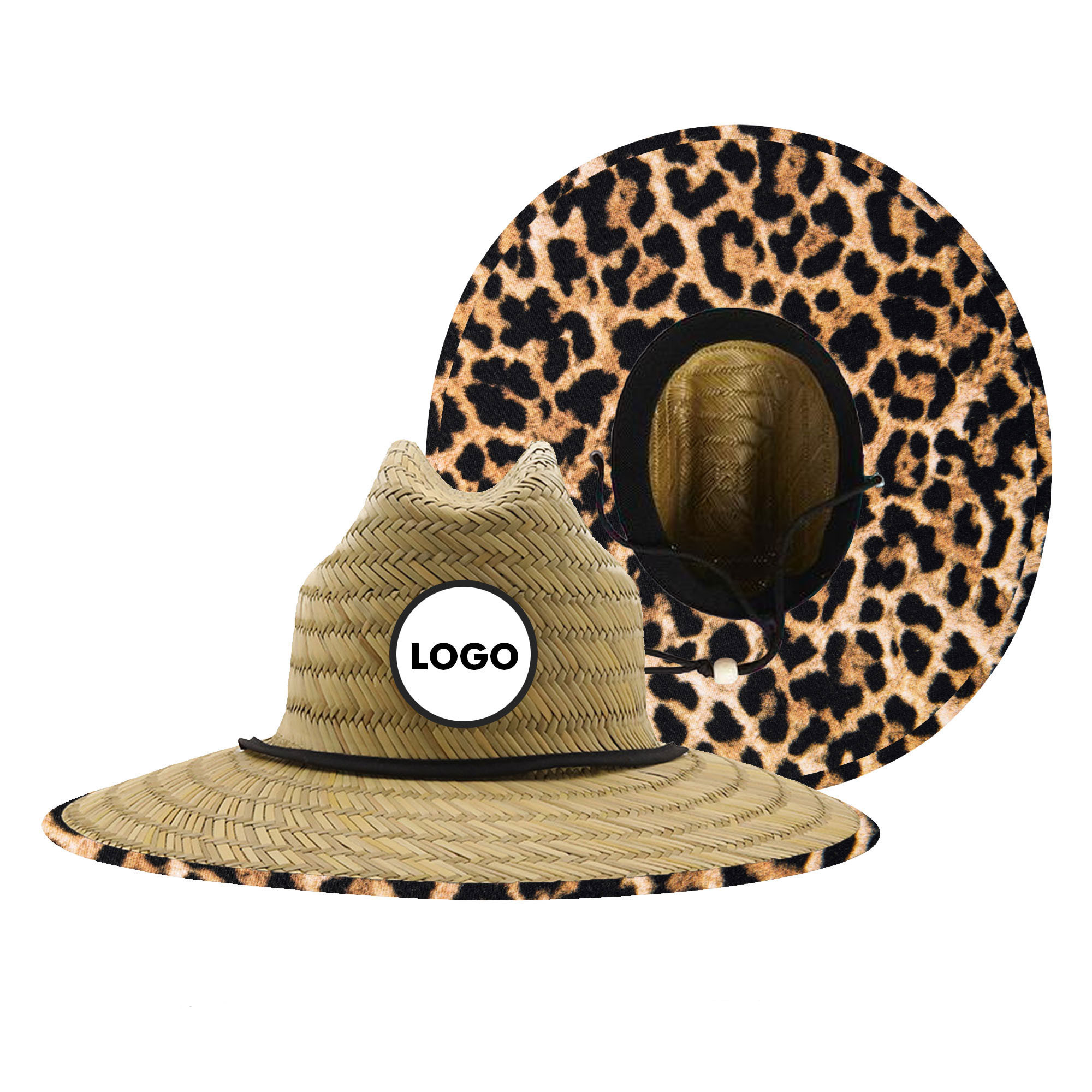 Personalized Logo Straw Sunhat With Patterns 5