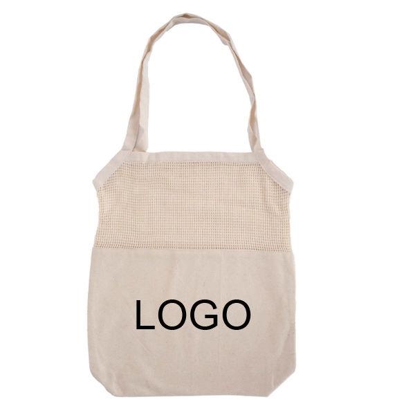 Cotton Mesh Totes Beach Bag 5