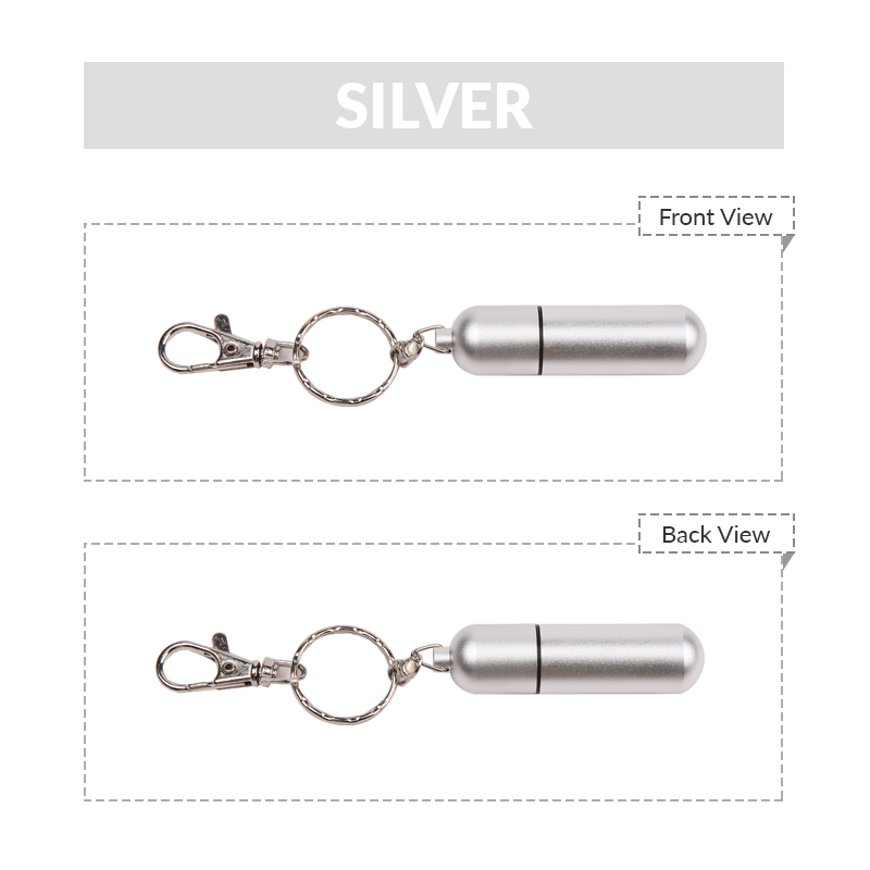 1GB Pill Shaped USB 2.0 Flash Drive with Keyring. 5