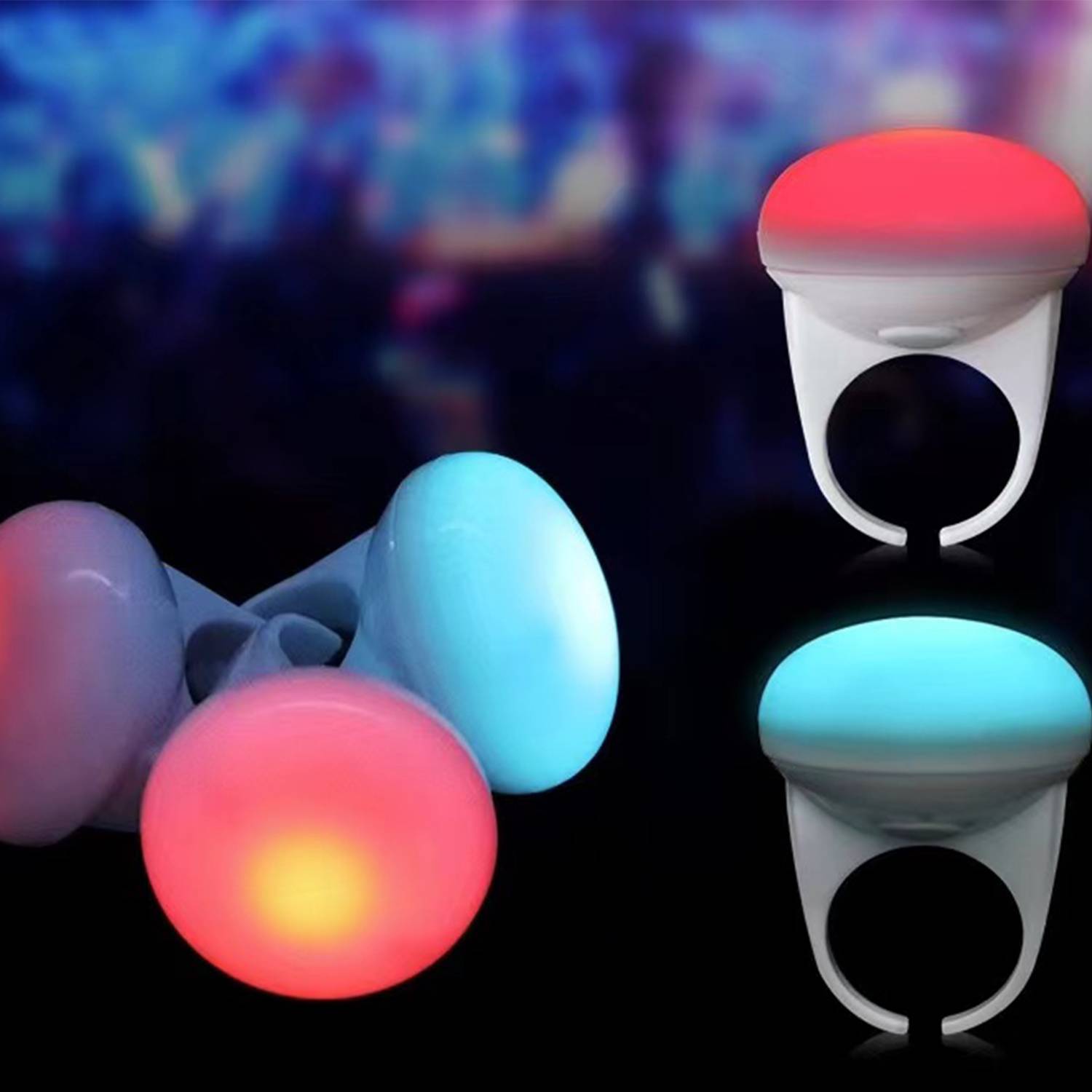LED Glowing Up Flashing Ring 4