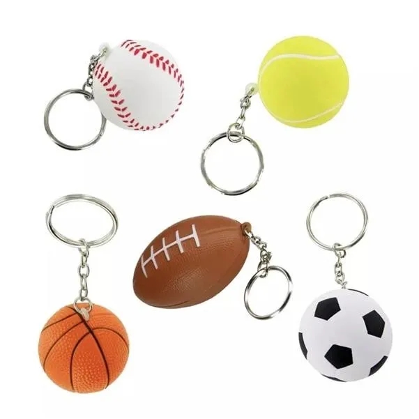 Sports Ball Stress Reliever Keychain 6
