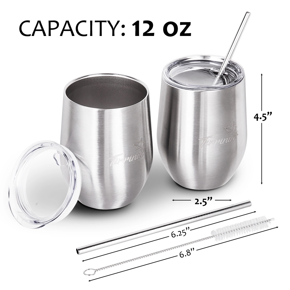 5pc Stemless Wine Cups Gift Set 4