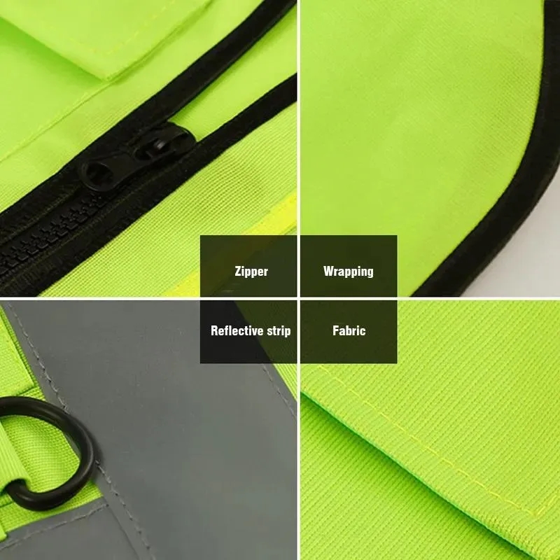 Workwear Reflective Safety Vest With Pockets 4