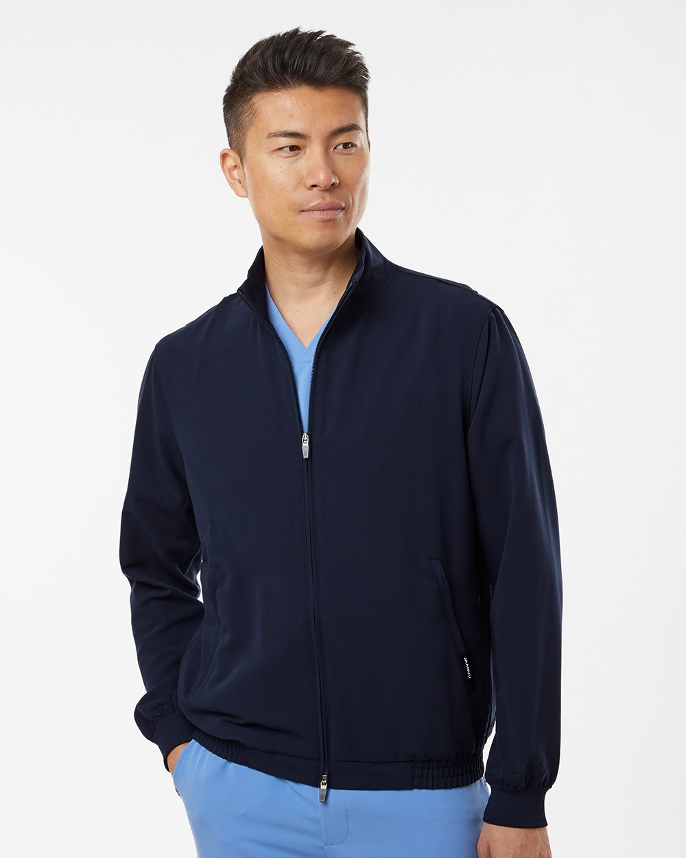 Wolfe Everyday Full-Zip 6-Pocket Scrub Jacket