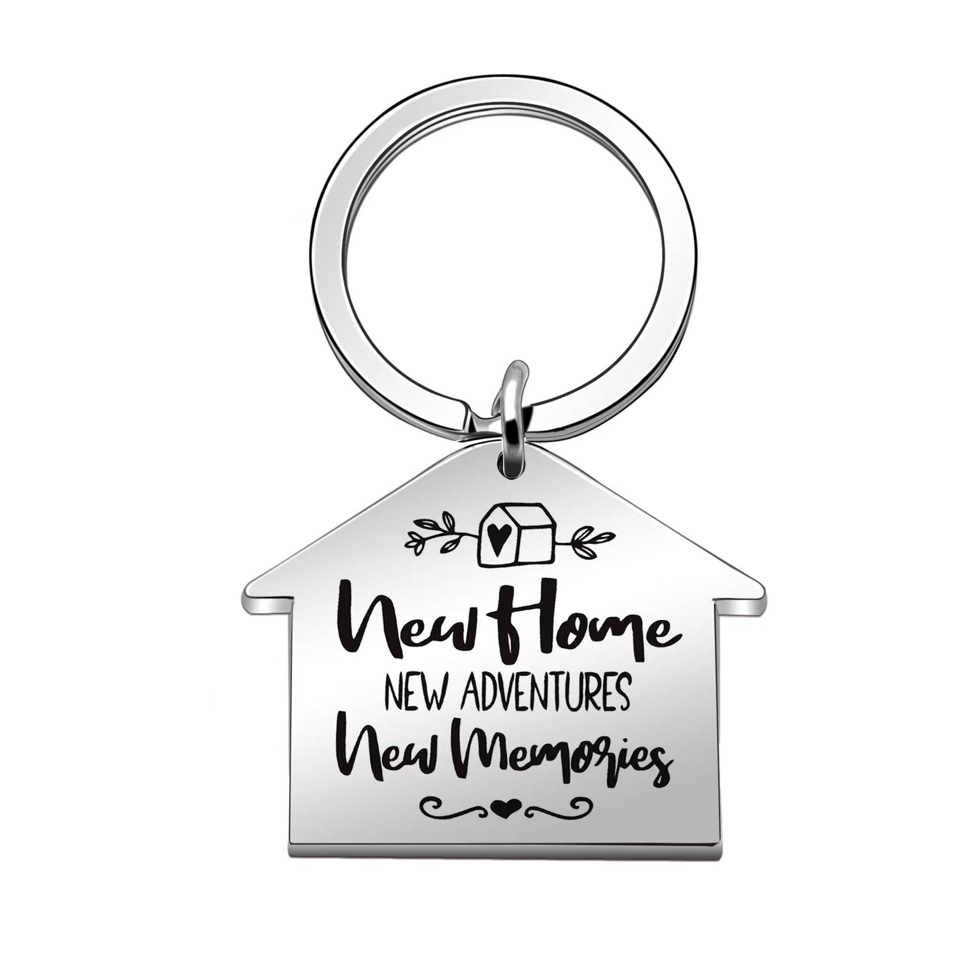 Stainless Steel New House Keychain 3