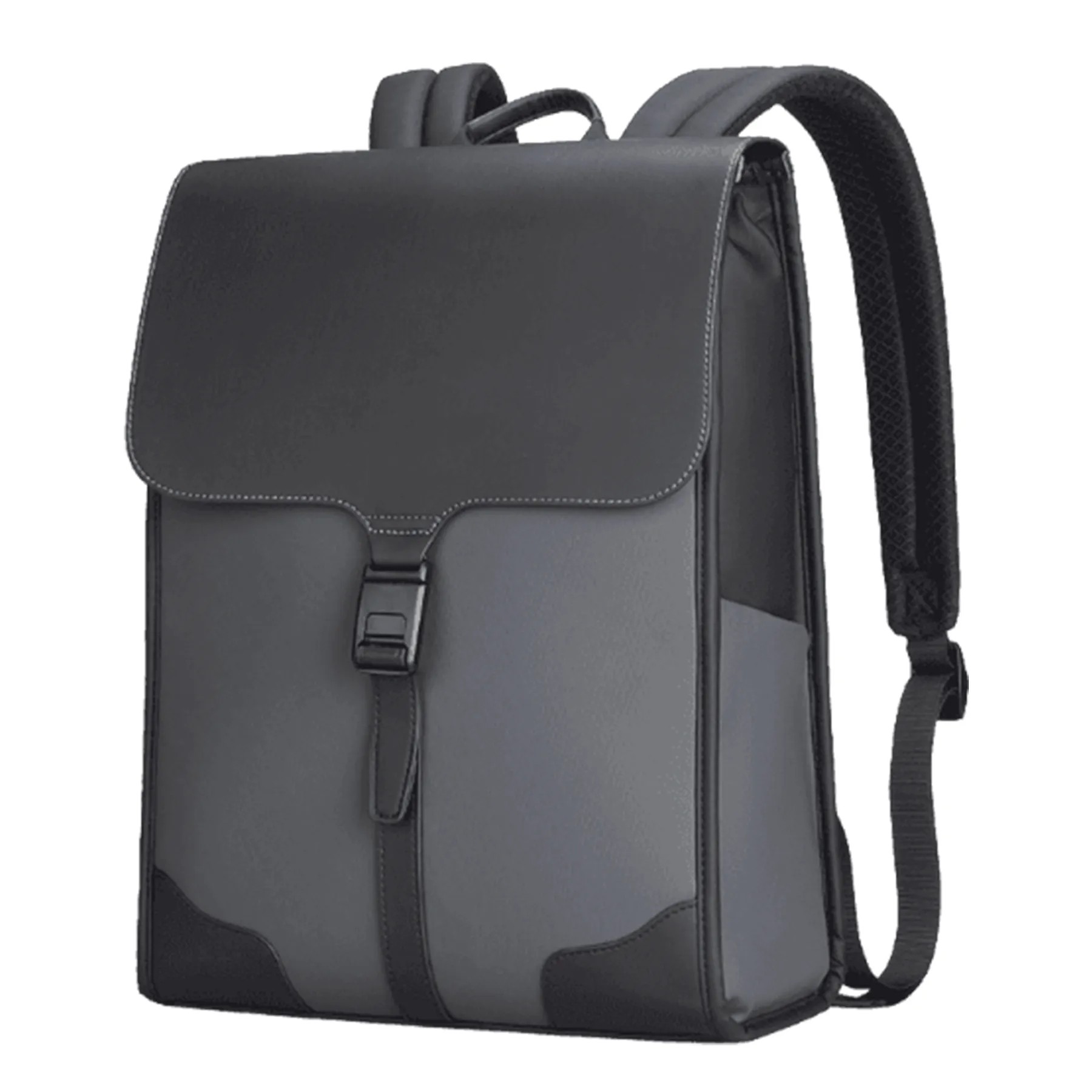 Pu Magnetic Snap Laptop Backpack 3