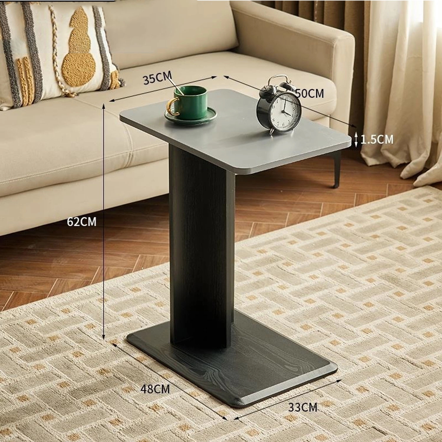 C-Shaped End Table For Couch 7