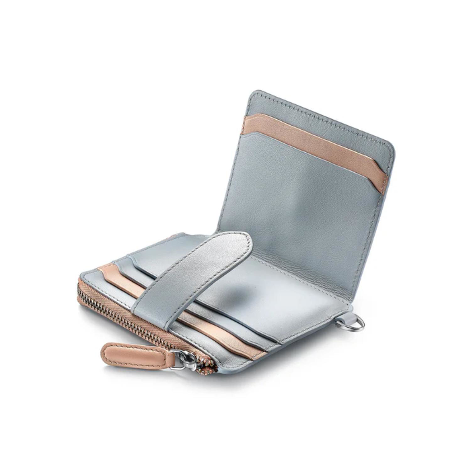 SHEAFFER® Executive Gift Set 100 9376 Blue and Pink Pearlised Gradient Ballpoint Pen with Genuine Leather Wallet 10