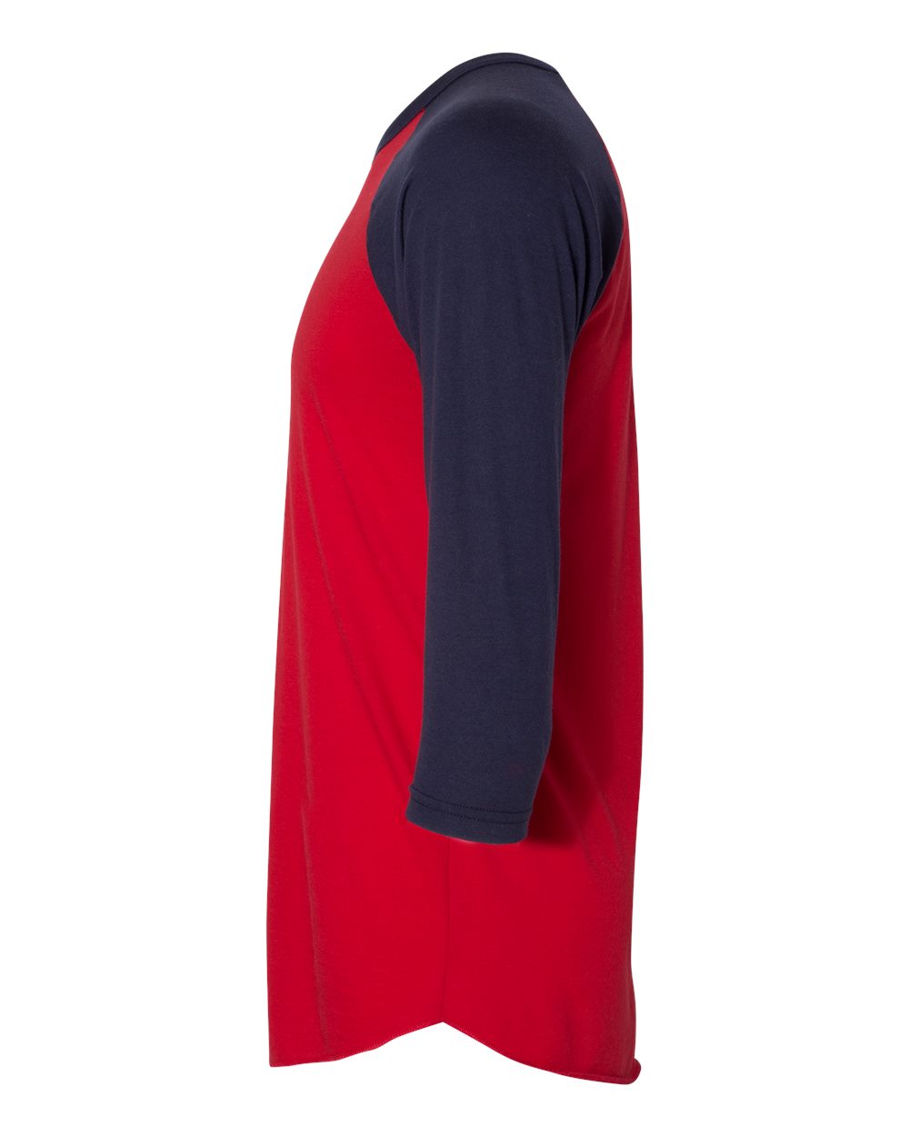 Unisex 50/50 Raglan Three-Quarter Sleeve Tee - BB453W 13