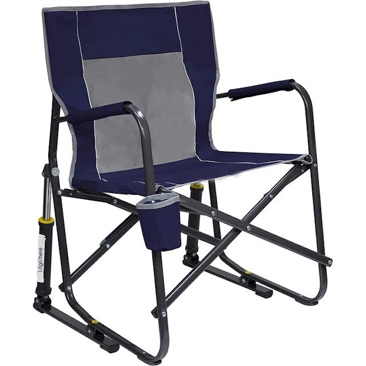 Outdoor Comfort Pro Rocker Outdoor Rocking Chair with Beverage Holder 5