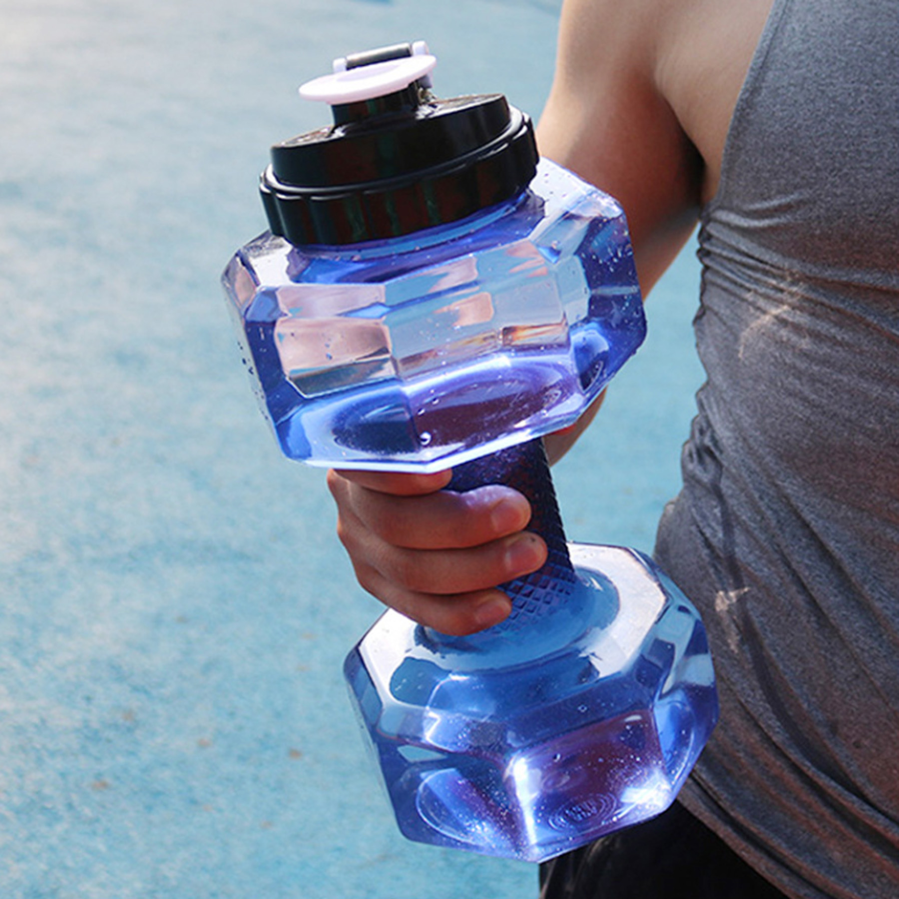74 oz Dumbbell Shaped Fitness Kettle 4