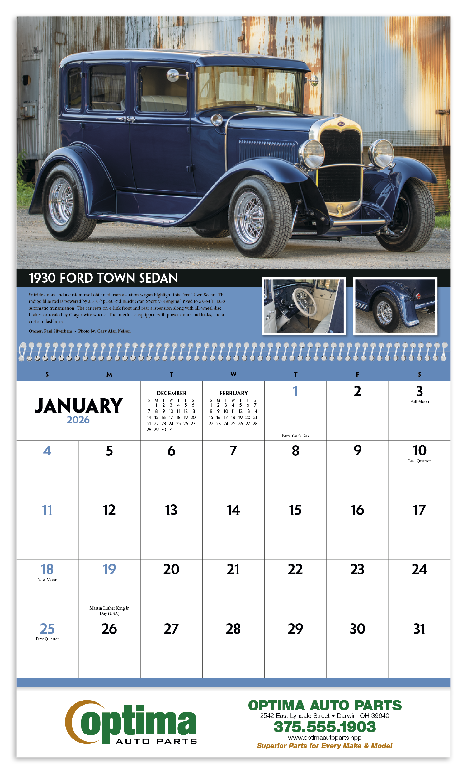 Triumph® Calendars Street Rods Calendar 84