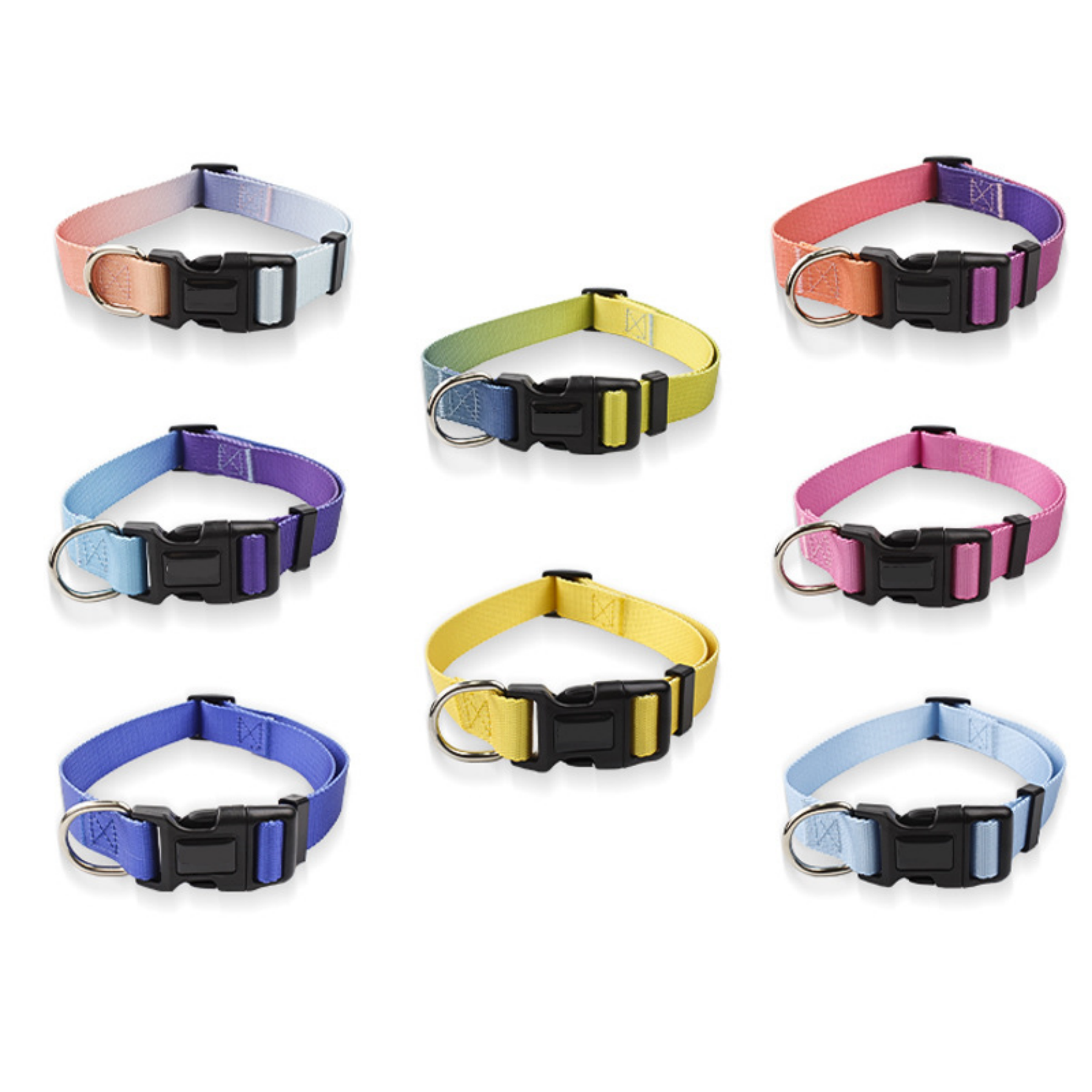 Dog Collar,8 Colors, Breathable Nylon Pet Collar Adjustable 4