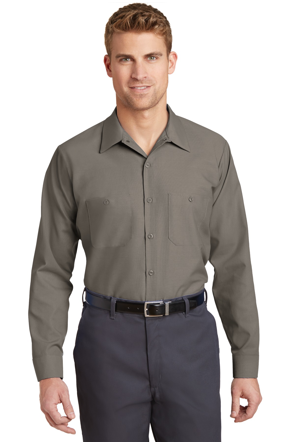Red Kap Long Sleeve Industrial Work Shirt. SP14 27