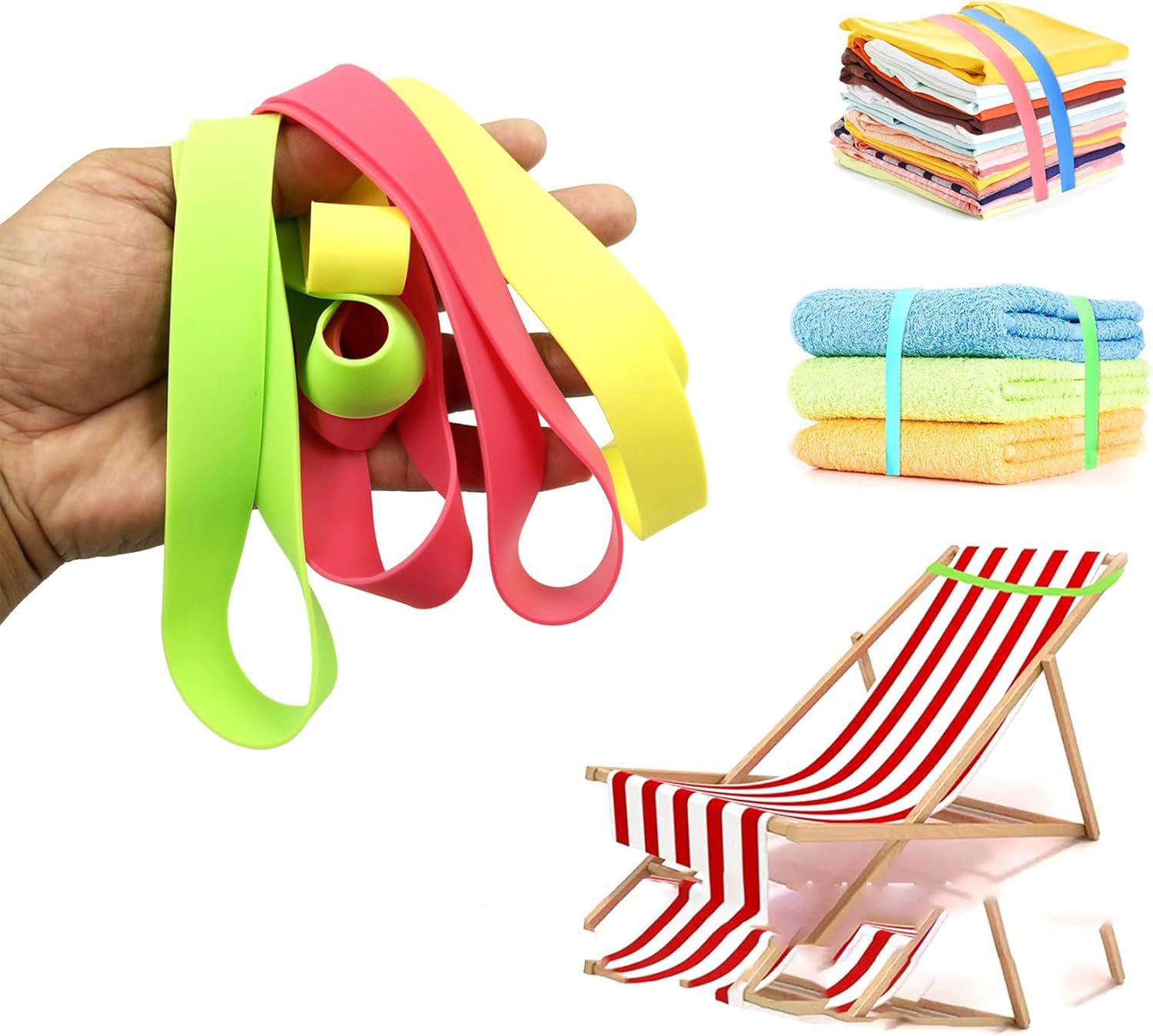 Stretchable Silicone Towel Band for Beach Chairs 6