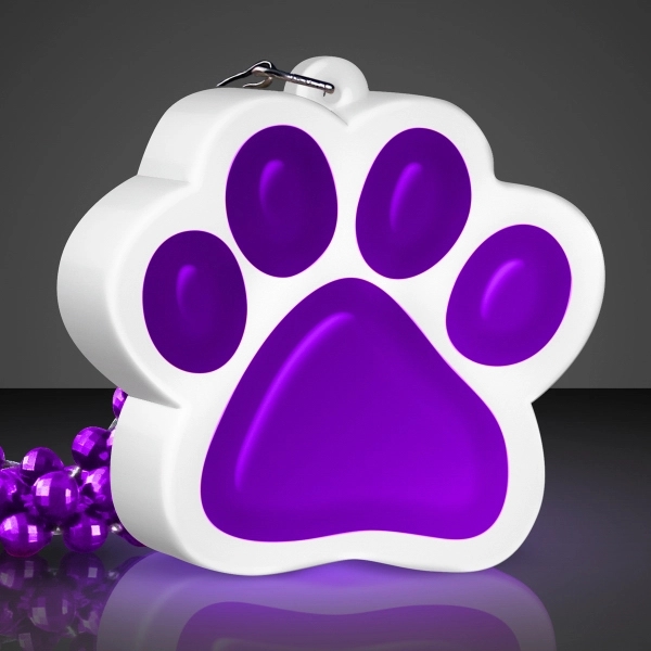 Light Up Paw Print Necklace 6