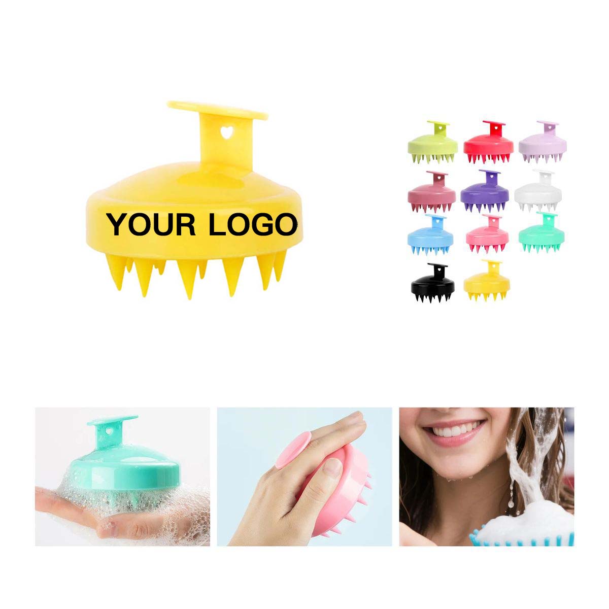 Portable Silicone Massage Brush for Hair Wash 7