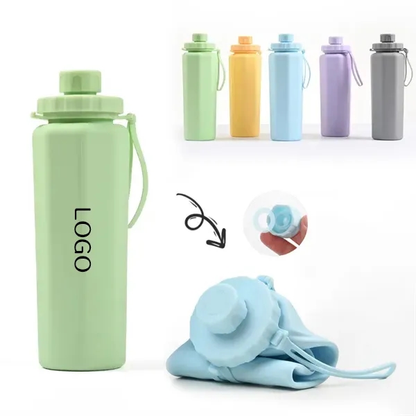 Collapsible Silicone Water Bottle - Reusable Eco Design 7