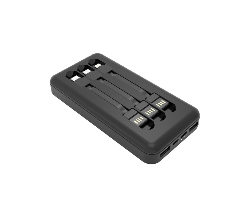 Power Bank with 3 Built-in Cables - 10000 mAh 4
