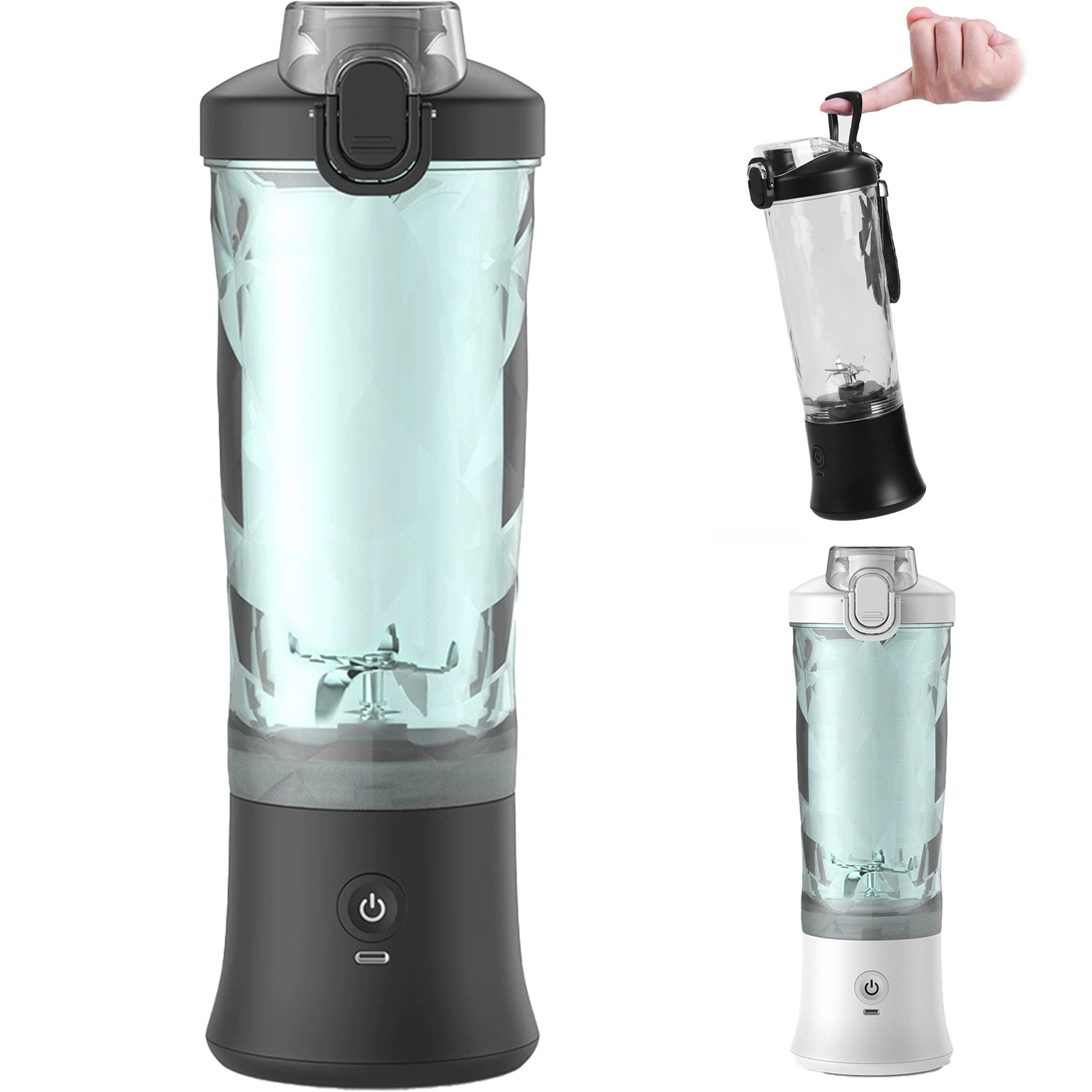 20oz Plastic Portable Blender Juice Smoothie Cup 7