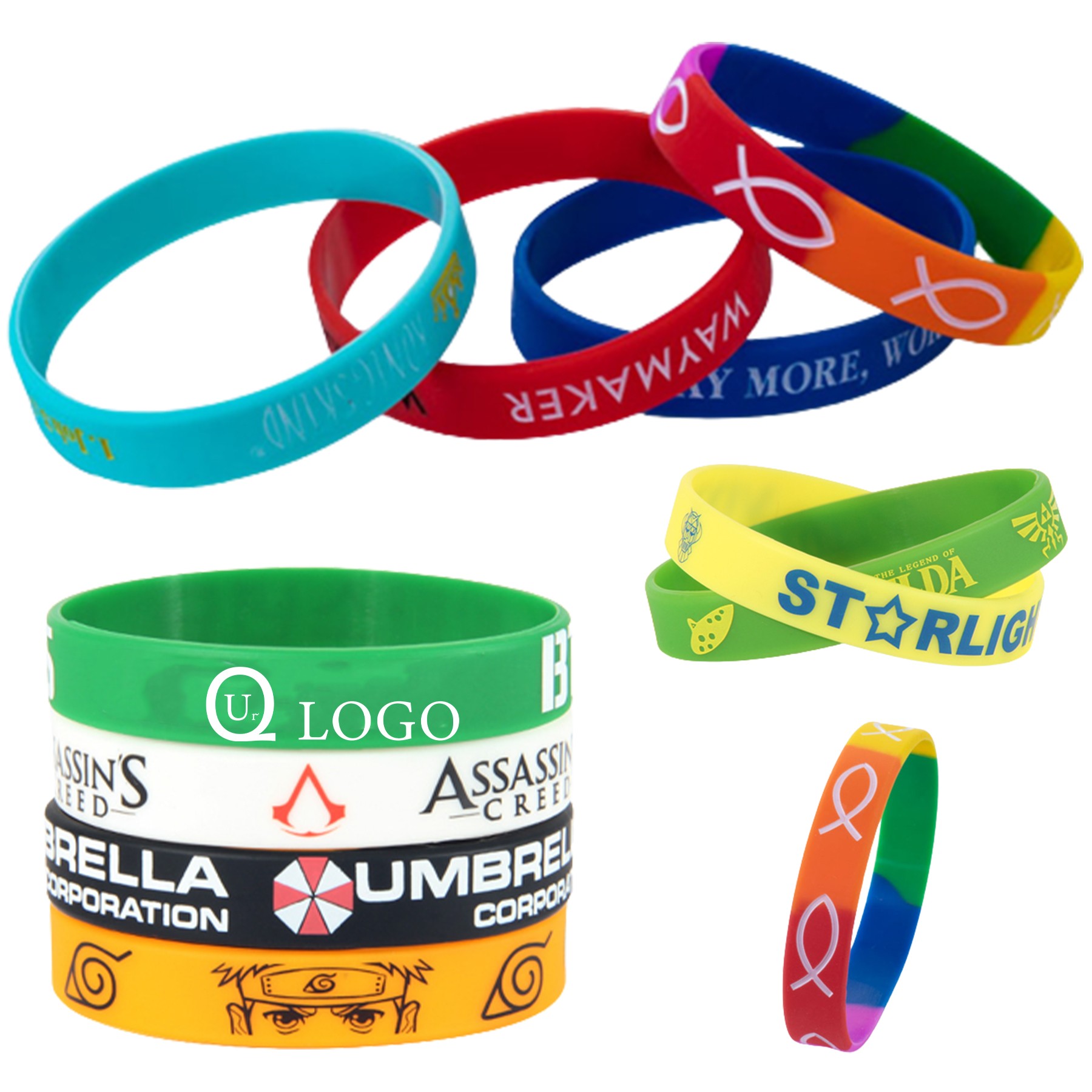 Embossed Silicone Wristband